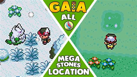 pokemon gaia all mega stones locations